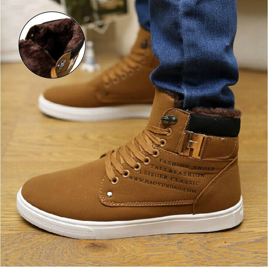 winter Lace-up men shoes